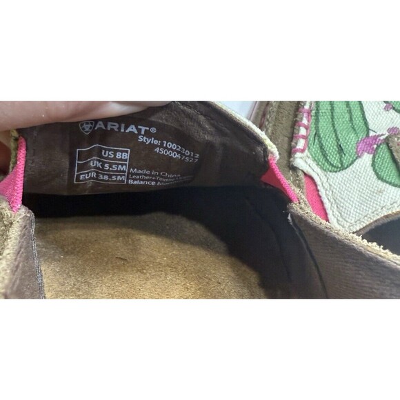 Ariat Women’s Size US 8B Cowgirl Rugged West Cactus Print Cruiser Shoes Suede - Picture 13 of 13